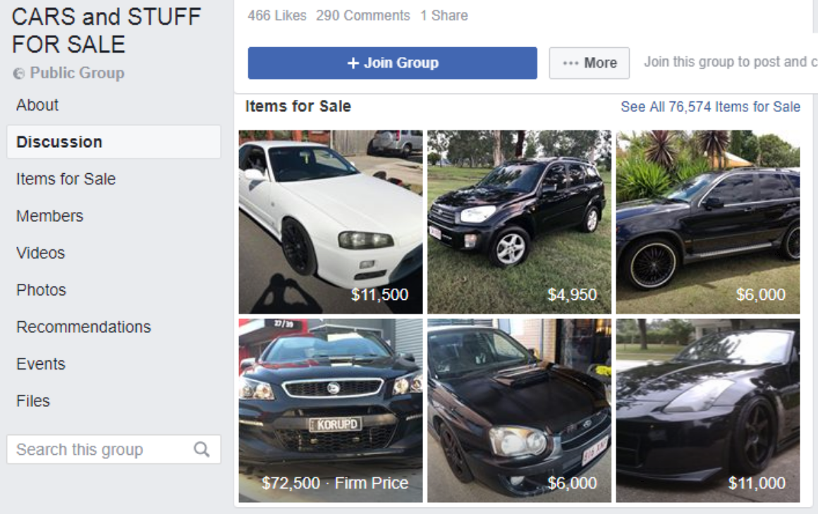 Cars for sale by owners on Facebook Near Me